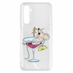 Чохол для Realme 6 Pro Щур в бокалі - PrintSalon