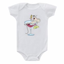 Дитячий бодік Щур в бокалі