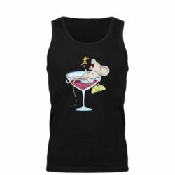 Майка чоловіча Щур в бокалі