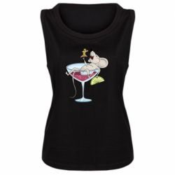 Майка жіноча Щур в бокалі - PrintSalon