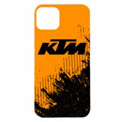 Чехол для iPhone 14 Plus KTM and grunge background - PrintSalon