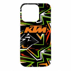 Чохол для iPhone 14 Pro KTM orange logo - PrintSalon