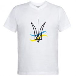 Чоловіча футболка з V-подібним вирізом Кумедний герб України