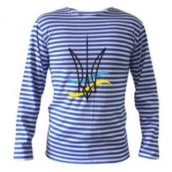 Тельняшка с длинным рукавом Кумедний герб України - PrintSalon