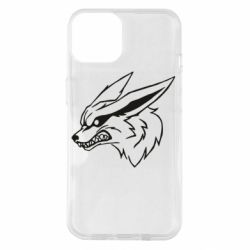Чехол для iPhone 14 Kurama line art - PrintSalon