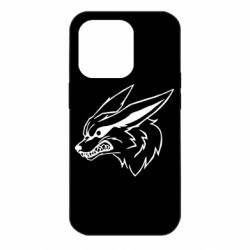Чехол для iPhone 14 Pro Kurama line art - PrintSalon