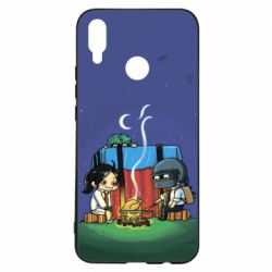 Чехол для Huawei P Smart Plus 2018 Куринный обед в пабе - PrintSalon