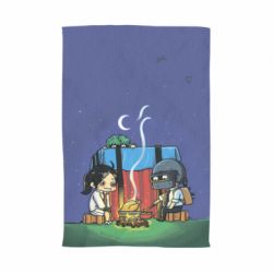 Полотенце с принтом Куринный обед в пабе - PrintSalon