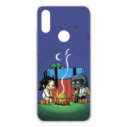 Чехол для Xiaomi Redmi 7 Куринный обед в пабе - PrintSalon