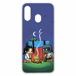 Чехол для Samsung A40 Куринный обед в пабе - PrintSalon