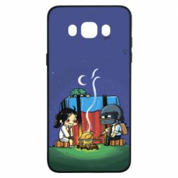 Чехол для Samsung J7 2016 Куринный обед в пабе - PrintSalon