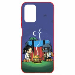 Чехол для Xiaomi Redmi Note 10 Куринный обед в пабе - PrintSalon