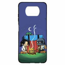 Чехол для Xiaomi Poco X3 Куринный обед в пабе - PrintSalon