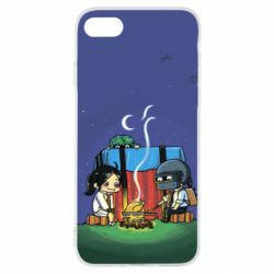 Чехол для iPhone SE 2022 Куринный обед в пабе - PrintSalon