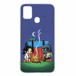 Чехол для Samsung M31 Куринный обед в пабе - PrintSalon