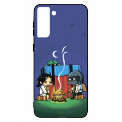 Чехол для Samsung S21 Ultra Куринный обед в пабе - PrintSalon