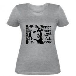 Женская футболка Kurt Cobain