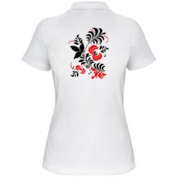 Женское поло Квіти - PrintSalon