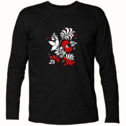 Футболка с длинным рукавом Квіти - PrintSalon