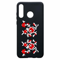 Чехол для Huawei P30 Lite Квітковий орнамент - PrintSalon