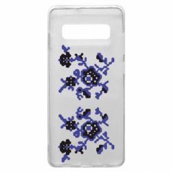 Чехол для Samsung S10+ Квітковий орнамент - PrintSalon
