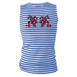 Майка-тельняшка Квітковий орнамент - PrintSalon