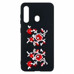 Чехол для Samsung M40 Квітковий орнамент - PrintSalon