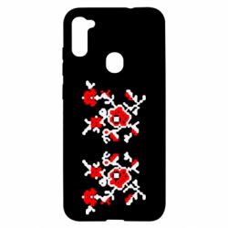 Чехол для Samsung A11/M11 Квітковий орнамент - PrintSalon