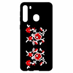 Чехол для Samsung A21 Квітковий орнамент - PrintSalon