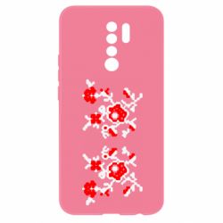 Чехол для Xiaomi Redmi 9 Квітковий орнамент - PrintSalon