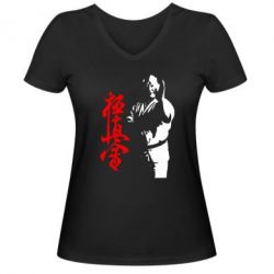 Жіноча футболка з V-подібним вирізом Kyokushin Kanku Master - PrintSalon