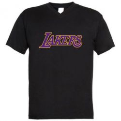 Чоловіча футболка з V-подібним вирізом LA Lakers - PrintSalon