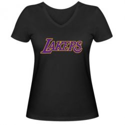 Жіноча футболка з V-подібним вирізом LA Lakers - PrintSalon