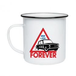 Кружка емальована lada forever - PrintSalon
