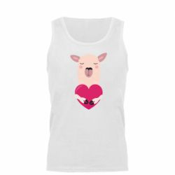 Майка чоловіча Lama with heart - PrintSalon
