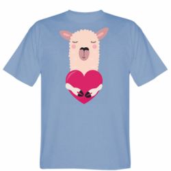 Мужская футболка Stedman Lama with heart-PrintSalon Мужская футболка Stedman Lama with heart