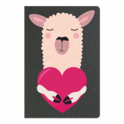 Блокнот Lama with heart - PrintSalon
