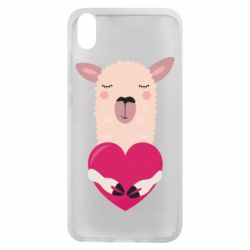 Чохол для Xiaomi Redmi 7A Lama with heart - PrintSalon