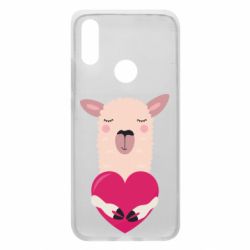 Чохол для Xiaomi Redmi 7 Lama with heart - PrintSalon