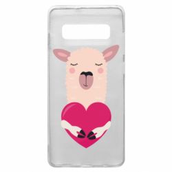 Чохол для Samsung S10+ Lama with heart - PrintSalon
