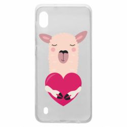 Чохол для Samsung A10 Lama with heart - PrintSalon