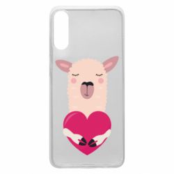 Чохол для Samsung A70 Lama with heart - PrintSalon