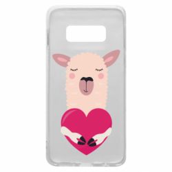 Чохол для Samsung S10e Lama with heart - PrintSalon
