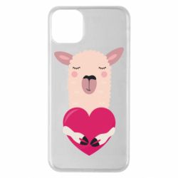 Чохол для iPhone 11 Pro Max Lama with heart - PrintSalon