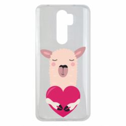 Чохол для Xiaomi Redmi Note 8 Pro Lama with heart - PrintSalon