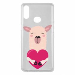 Чохол для Samsung A10s Lama with heart - PrintSalon