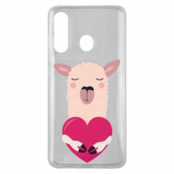 Чохол для Samsung M40 Lama with heart - PrintSalon