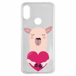 Чохол для Xiaomi Redmi Note 7 Lama with heart - PrintSalon