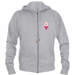 Чоловічі худі на блискавці Lama with heart - PrintSalon