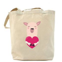 Шопери Lama with heart - PrintSalon